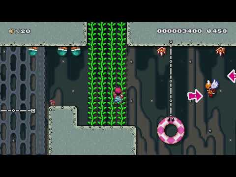Grotte der Mysterien by Fabian - Super Mario Maker - No Commentary 1bn