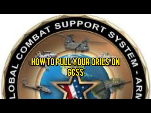 How to pull your “ORILS” in GCSS ARMY