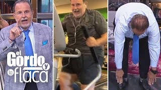 El Gordo sorprende a todos en el show con la velocidad en la que hace ejercicio