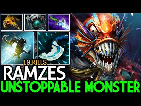 Ramzes [Slark] Unstoppable Blink Dagger Build 19 Kills Cancer Gameplay 7.22 Dota 2