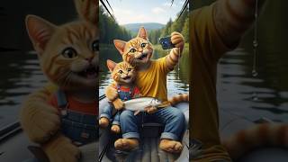 Papa Cat Works on the Farm and Makes Tiger Hats for Kittens🐾🎩🐯