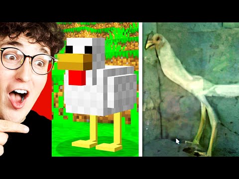 MINECRAFT ANIMALS That Are In REAL LIFE! (Items, Blocks, Mobs)