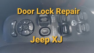 Power Door Lock Repair Jeep Cherokee XJ #jeepxj