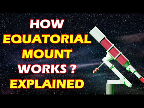How does an Equatorial mount works | Equatorial mounts explained