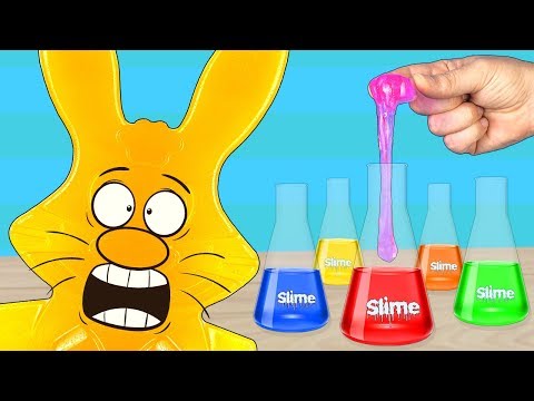ЭКСПЕРИМЕНТЫ СО СЛАЙМАМИ И ЖЕЛЕЙНЫЙ ЗАЯЦ ХАРИТОН