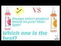 Keya Seth Aromatherrapy Skin Hydrating Orange Anti Ageing Toner Vs Keya Seth Rose Water GlamUP