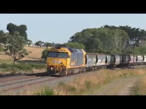 Pacific National 9155 Grain at Warrenheip and Creswick, Victoria