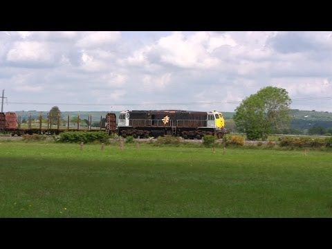 082 on an empty timber train @ Rossinan & Clifden (28-5-2014)