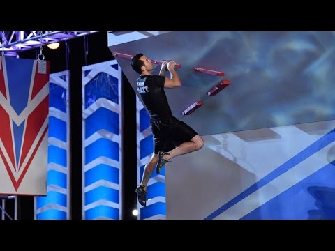 Joe Moravsky at American Ninja Warrior 2015 All Stars Competition Stage 3