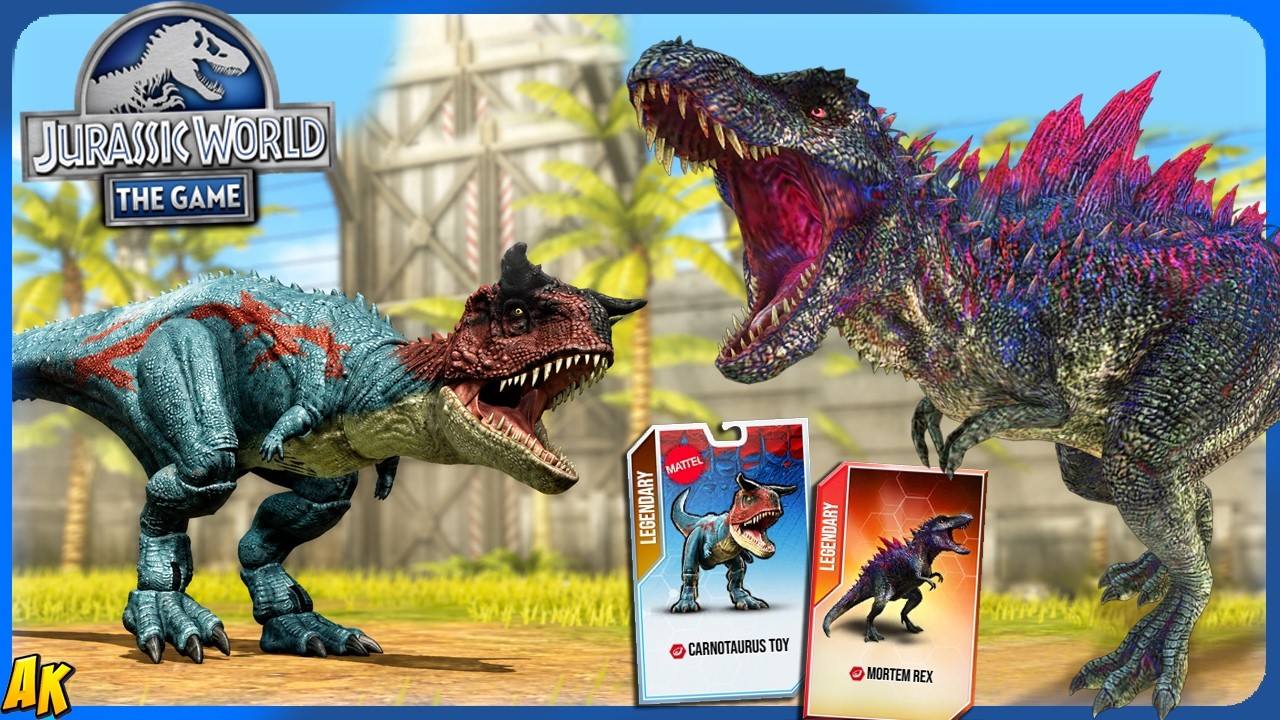JUGABLES MORTEM REX BOSS y CARNOTAURUS TOY // ACTUALIZACIÓN 90 Jurassic World The Game