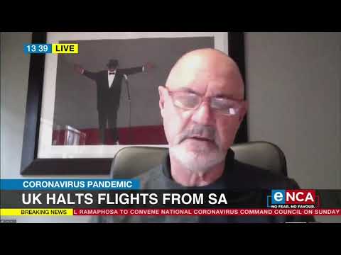 COVID 19 UK halts flights from SA