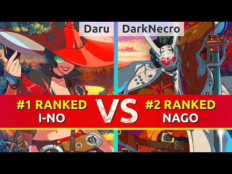 GGST ▰ Daru (#1 Ranked I-No) vs DarkNecro (#2 Ranked Nagoriyuki). High Level Gameplay