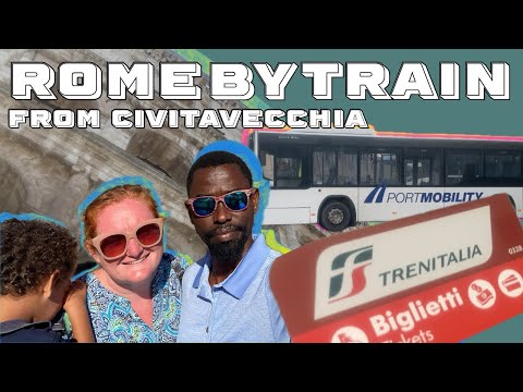 Civitavecchia to Rome by Train: Family Cruise Port Day 🇮🇹🚆🍦