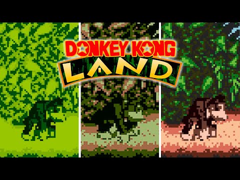 Donkey Kong Land | Versions Comparison | Game Boy vs Super Game Boy vs Game Boy Color
