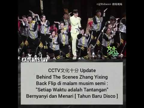 Behind the scene Zhang Yixing Back Flip