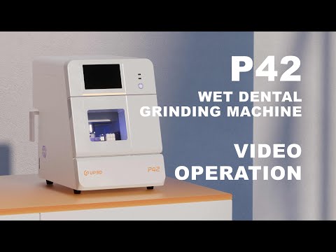 How to operate the P42 wet dental grinding machine?