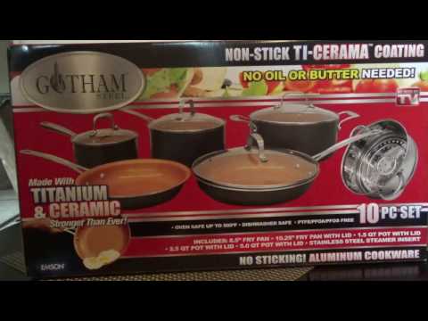 GOTHAM STEEL COOKWARE  SET REVIEW