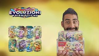 Apriamo 4 MINI TIN di EVOLUZIONE PRISMATICHE! PULL ORRENDO!!!