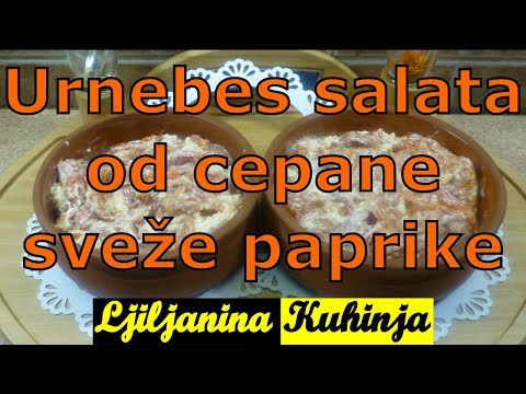 Urnebes salata od  cepane pečene paprike