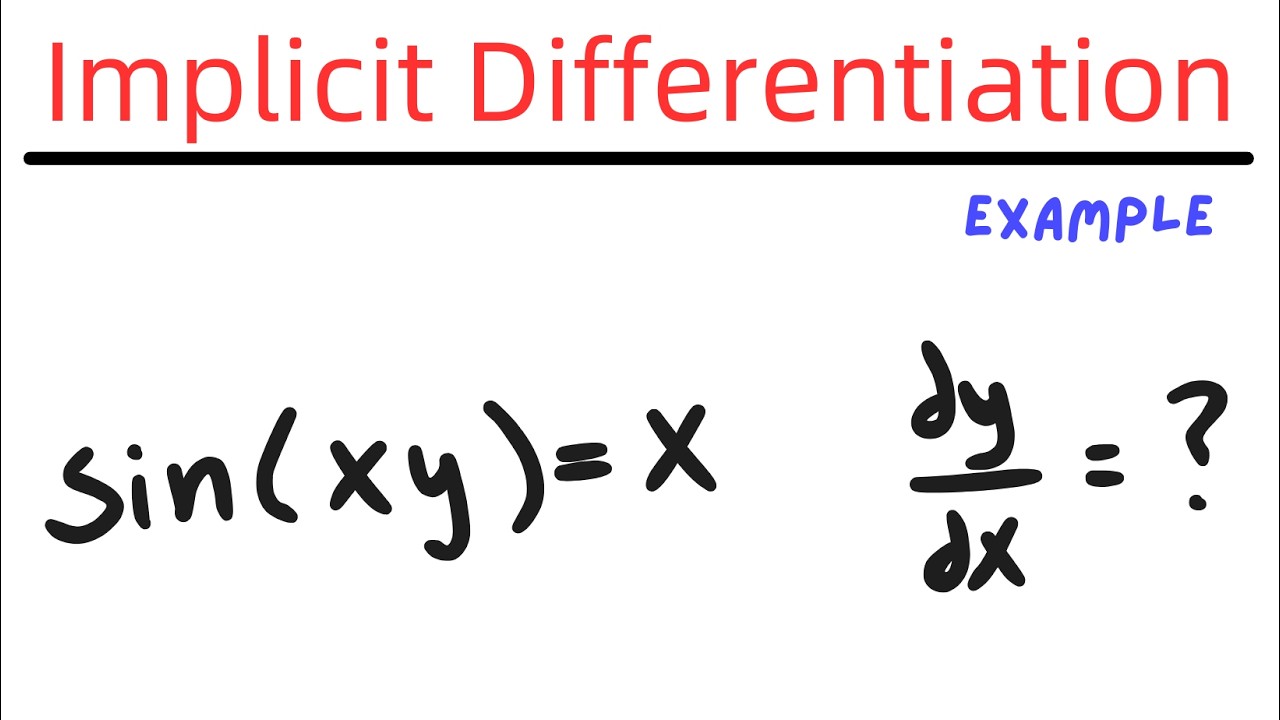 Implicit Differentiation Example #3