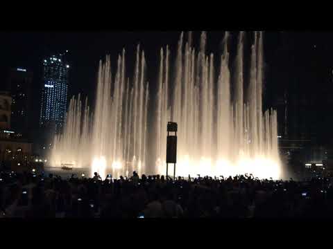 180714 EXO “POWER” DUBAI MALL WATER DANCE