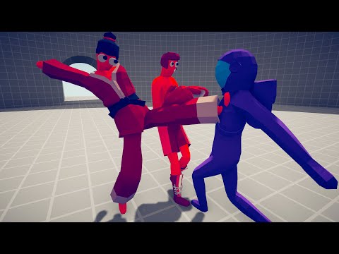 FIGHTERS 2 VS 1 UNITS. Boxer & Taekwondo Duo ► TABS UNIT CREATOR - Totally Accurate Battle Simulator