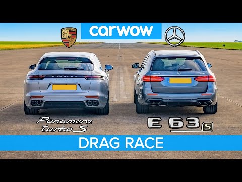 Porsche Panamera Turismo vs AMG E63 S - DRAG RACE, ROLLING RACE & BRAKE TEST