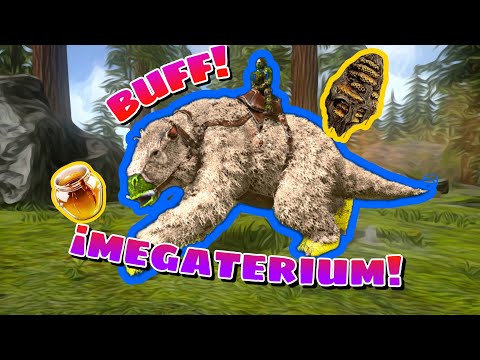 megaterio/crafteo de miel buff y todos los datos ark mobile