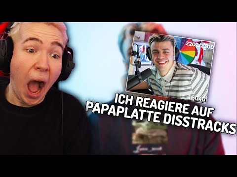 Ich reagiere auf Papaplatte Diss Track Battle? (eigene Songs)