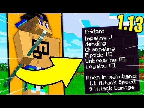 TUTTE le CURIOSITA' per il TRIDENTE di MINECRAFT 1.13!