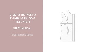 13 Cartamodello camicia donna davanti
