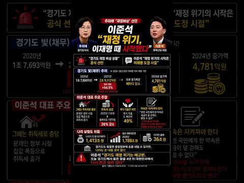 경기도 재정 비상 예고편 한 장면
