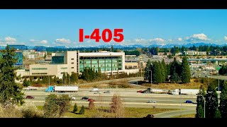 I-405 Traffic through Downtown Bellevue Washington 2021