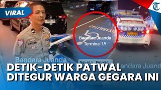 Viral! Detik-detik Patwal Disemprot Warga seusai Kepergok Parkir di Jalur Disabilitas Bandara Juanda