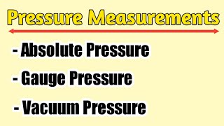 Pressure and Its measurement || Measurement of #pressure explain in Hindi