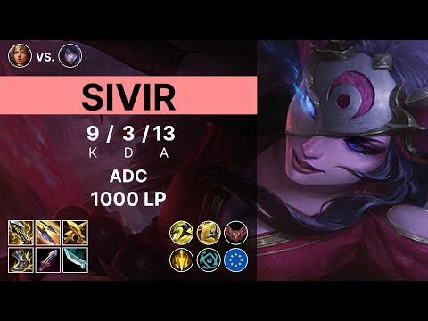 Sivir Adc vs Aphelios - 1000 LP Grandmaster - EUW 15.12