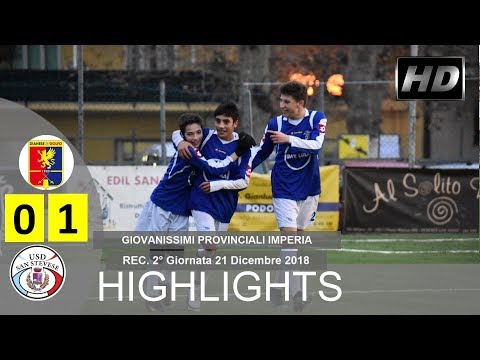 GIOVANISSIMI PROVINCIALI IMPERIA 2° Giornata Dianese&Golfo - Sanstevese 0 - 1