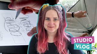 Studio Vlog | Designing a Pin Badge & My Filming Equipment | 024
