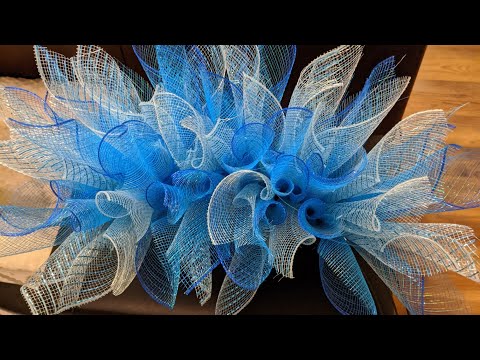Deco mesh wreath Nazzie method