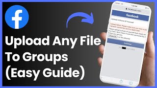 How To Upload PDF To Facebook Group - Upload Any Type Of File to Facebook Using This Method