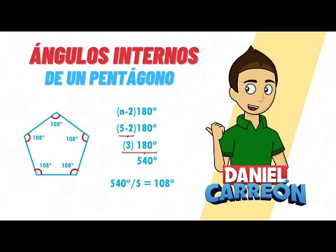 ÁNGULOS INTERNOS DE UN PENTÁGONO Super facil - para principiantes