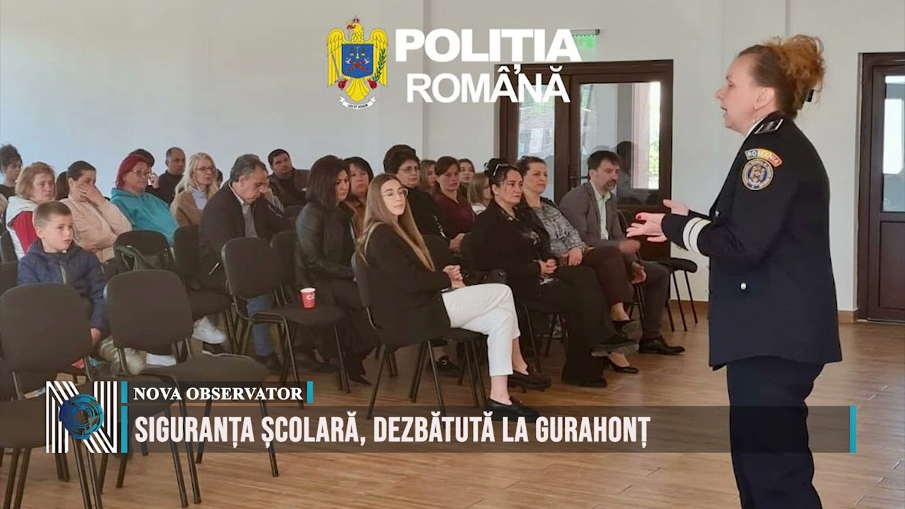 Siguranța școlară, dezbătută la Gurahonț