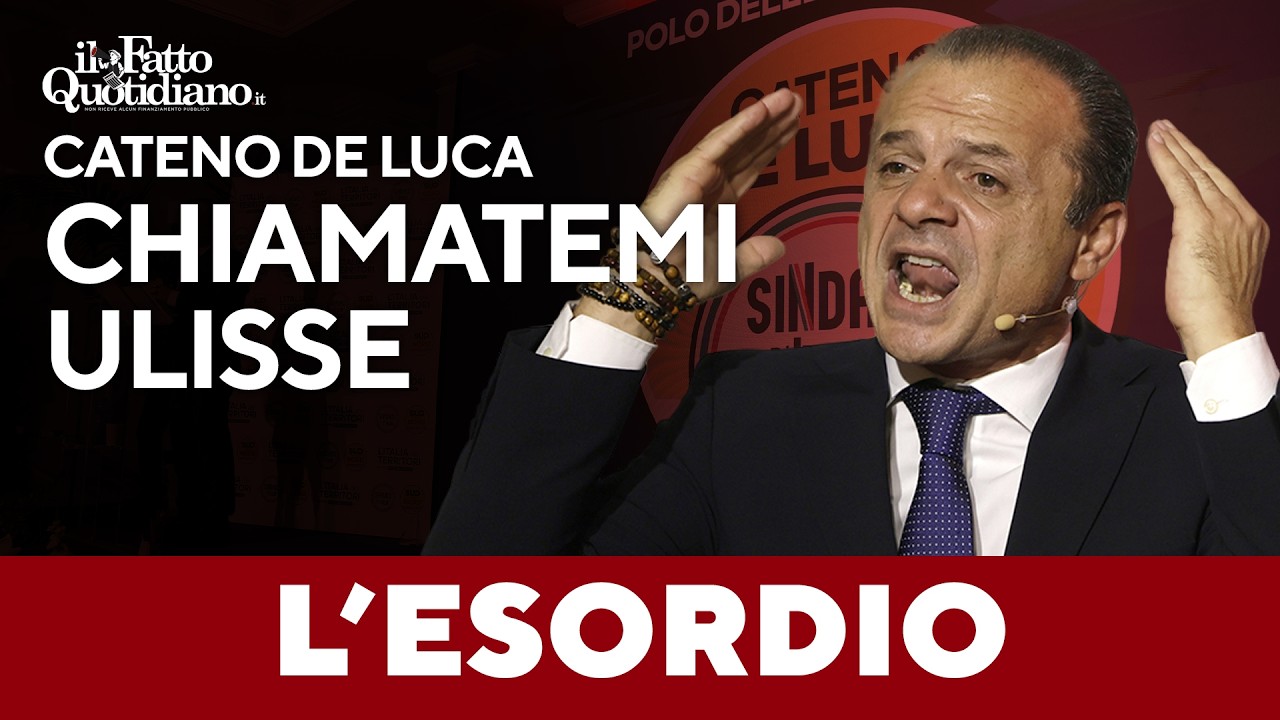 Cateno De Luca: “Chiamatemi Ulisse. Puntiamo al 3%”. E profetizza: “Voto il 9 e 10 maggio”
