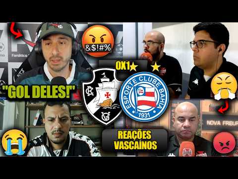 REAÇÕES dos VASCAÍNOS - VASCO 0x1 BAHIA - BRASILEIRÃO 2026 - REACT VAMOS RIR DO VASCO!
