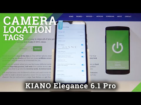 How to Deactivate Location Tags in KIANO Elegance 6.1 Pro Camera