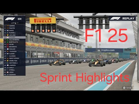 Sprint Highlights/ 2025 Miami GP F1 25 09/20(season 1)