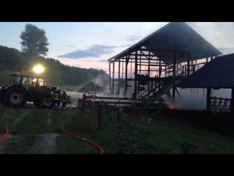 Incendie d'étable à Mensdorf
