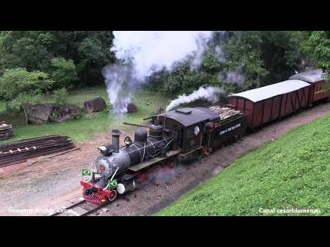 🇧🇷 Locomotiva 232 da EFSC em Subida, Apiúna/SC - 2019 - (Brasil)