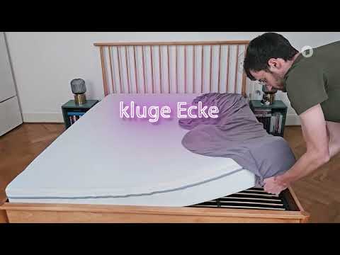 Was hilft, wenn man eine Doppelbettmatratze mit einem Spannbettlaken beziehen möchte?