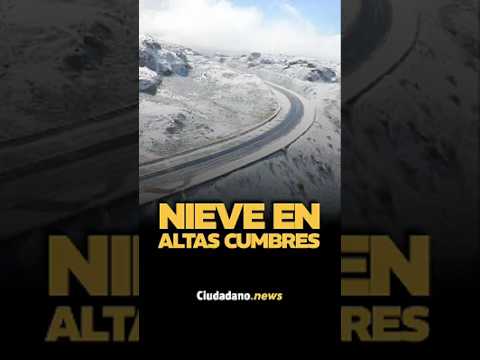 ALTAS CUMBRES: Camino CORTADO por intensa nieve y hielo